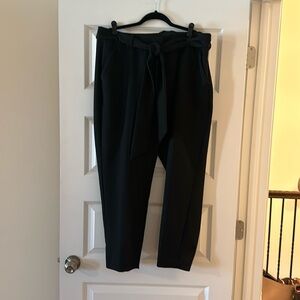 Lane Bryant, The Allie Belted Pants in Black, 14 regular